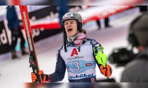 Imagem ilustrativa da imagem Lucas Pinheiro conquista prata na Copa do Mundo de Esqui Alpino