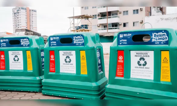 Imagem ilustrativa da imagem Belém terá 1,3 mil novos coletores para reforçar descarte de lixo