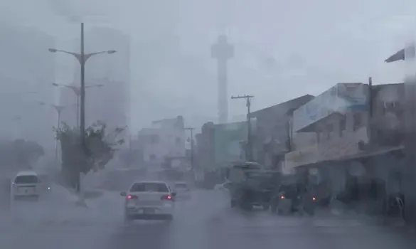 Imagem ilustrativa da imagem Belém tem alerta laranja de chuva e vento nesta quarta (04)