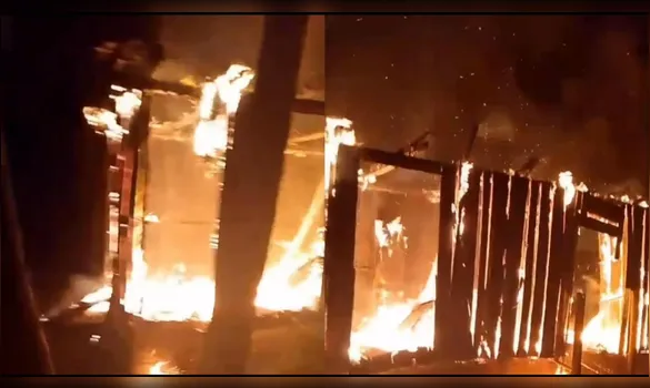 Imagem ilustrativa da imagem Homem agride companheira e ateia fogo em casa no Pará