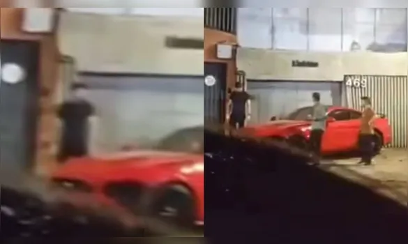 Imagem ilustrativa da imagem Belém: Motorista perde controle de Mustang e bate em carros e casa