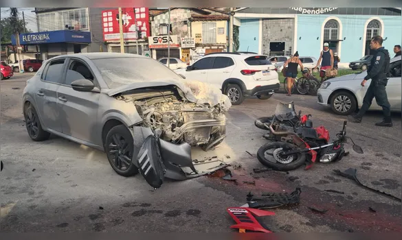 Imagem ilustrativa da imagem VÍDEO: motociclista morre após acidente com carro em Ananindeua