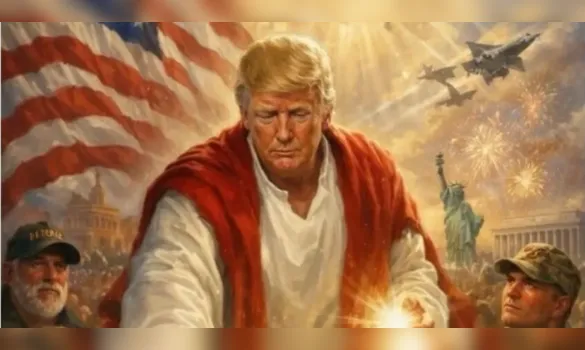 Imagem ilustrativa da imagem Trump publica imagem como Jesus Cristo e provoca reação do Papa