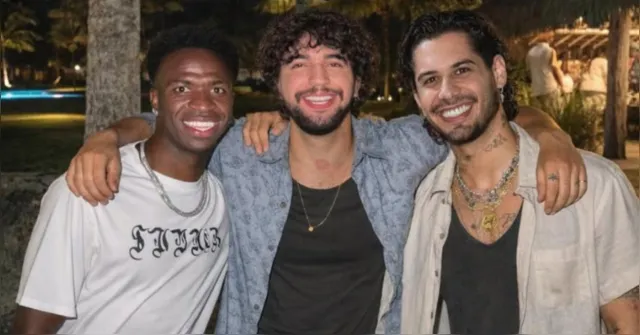 Imagem ilustrativa da notícia Nattan posta foto com Vini Jr e Zé Felipe após polêmica: “Paz”