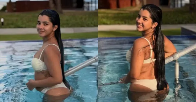 Imagem ilustrativa da notícia Ary Mirelle posa de biquíni e ganha elogio de João Gomes: "Sereia"