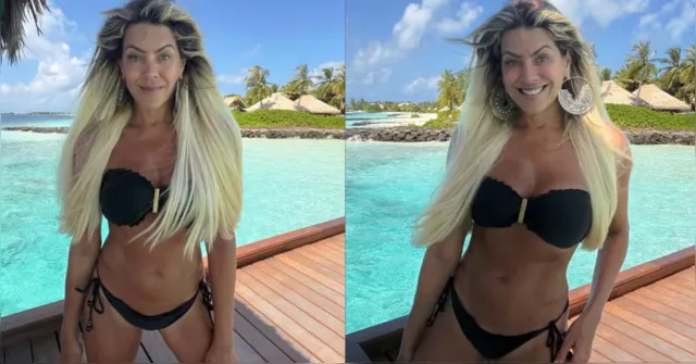 Imagem ilustrativa da notícia De biquíni, Renata Fan faz desabafo durante viagem: "Me valorizar"