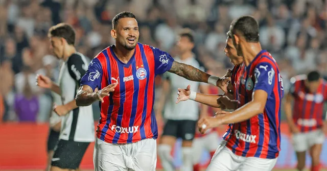Imagem ilustrativa da notícia Bahia vence o Corinthians de virada na Vila Belmiro