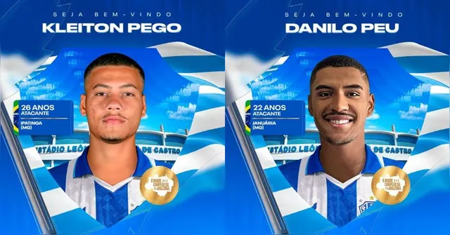 Imagem ilustrativa da notícia Paysandu reforça ataque para 2026 com Kleiton Pego e Danilo Peu