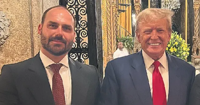 Imagem ilustrativa da notícia Eduardo Bolsonaro lamenta retirada de sanções dos EUA contra Moraes