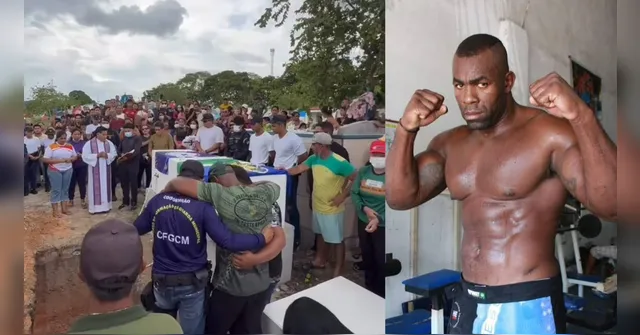 Imagem ilustrativa da notícia VÍDEO: Comoção e homenagens no velório do ex-lutador Mondragon