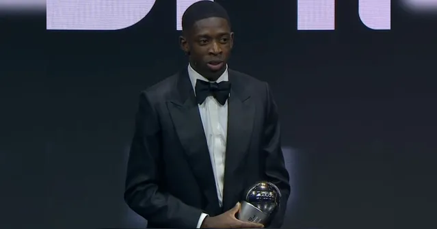 Imagem ilustrativa da notícia Dúvida contra o Flamengo, Dembélé vence o The Best FIFA 2025