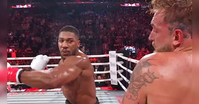 Imagem ilustrativa da notícia Joshua vence em luta com direito a mandíbula fraturada de Jake Paul