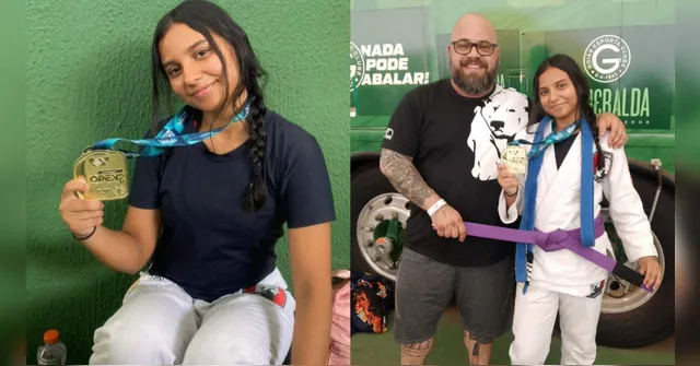 Imagem ilustrativa da notícia Atleta de Castanhal é homenageada como destaque no jiu-jitsu