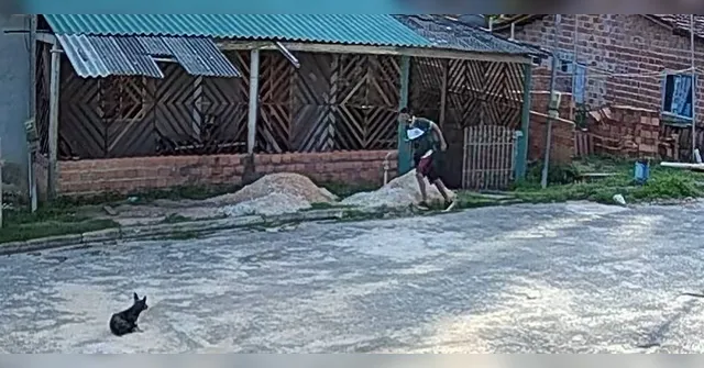 Imagem ilustrativa da notícia VÍDEO: homem ateia fogo em mulher por ciúmes em Salinópolis