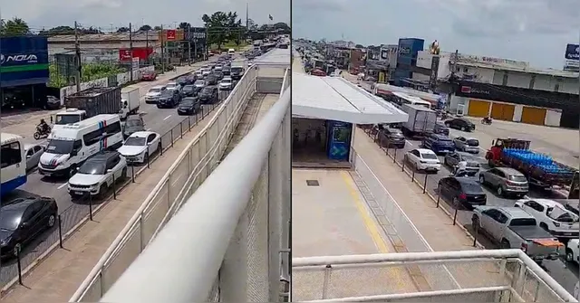 Imagem ilustrativa da notícia Trânsito intenso trava saída de Belém na antevéspera do Ano Novo