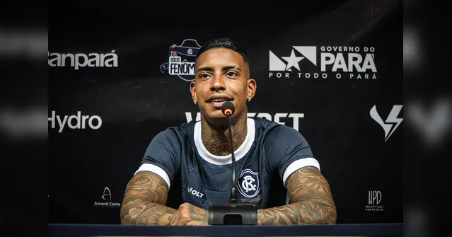 Imagem ilustrativa da notícia Alef Manga é apresentado e fala em recomeço no Remo