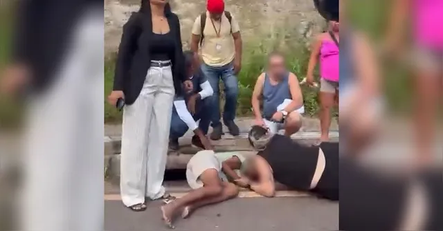 Imagem ilustrativa da notícia VÍDEO: Acidente entre veículos deixa idosa ferida na João Paulo II