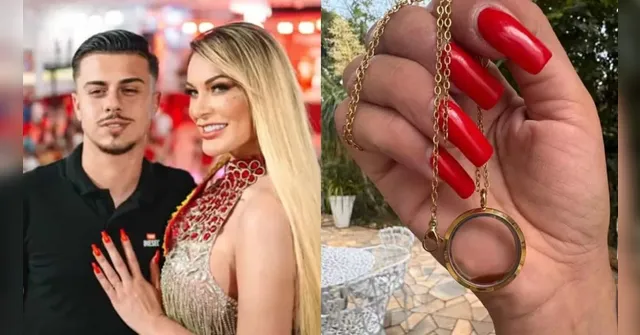Imagem ilustrativa da notícia Andressa Urach dá ao marido colar com sangue menstrual; veja