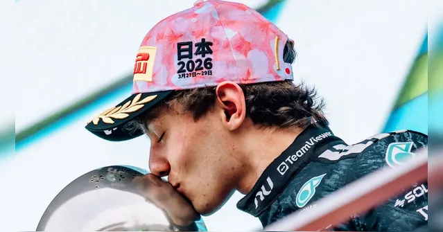 Imagem ilustrativa da notícia Kimi Antonelli vence no Japão e faz história na Fórmula 1