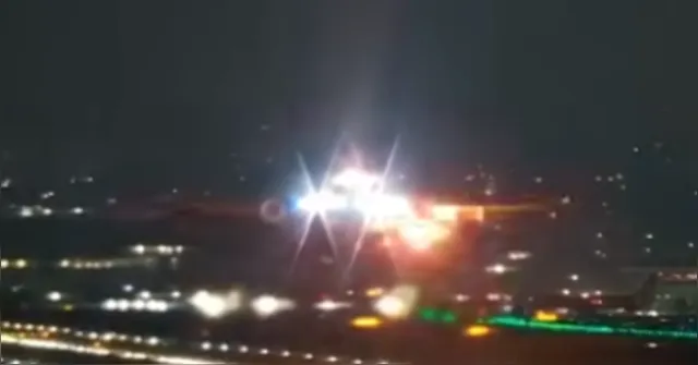 Imagem ilustrativa da notícia VÍDEO: turbina de avião explode durante decolagem em São Paulo