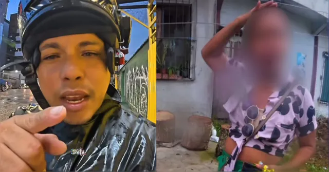 Imagem ilustrativa da notícia Vídeo: motociclista expõe passageira por calote de R$ 17