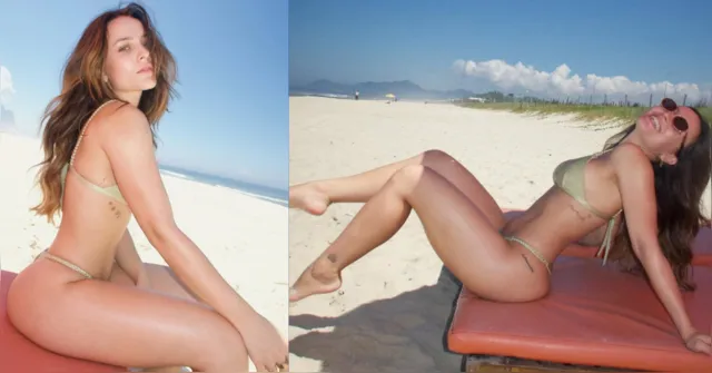 Imagem ilustrativa da notícia Larissa Manoela surge de biquíni e exibe corpo definido ao sol