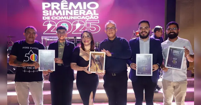 Imagem ilustrativa da notícia Barba, cabelo e bigode: DOL, DIÁRIO E RÁDIO CLUBE vencem o prêmio Simineral 2025