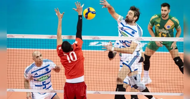 Imagem ilustrativa da notícia Sada Cruzeiro vence Misrata e segue vivo por vaga nas semifinais