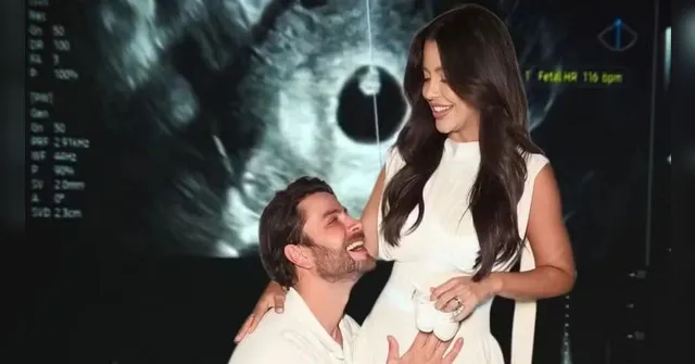 Imagem ilustrativa da notícia Vídeo: Ex-BBBs Laís e Gustavo descobrem sexo do primeiro filho