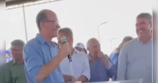 Imagem ilustrativa da notícia Piada de duplo sentido arranca risadas em evento com governador