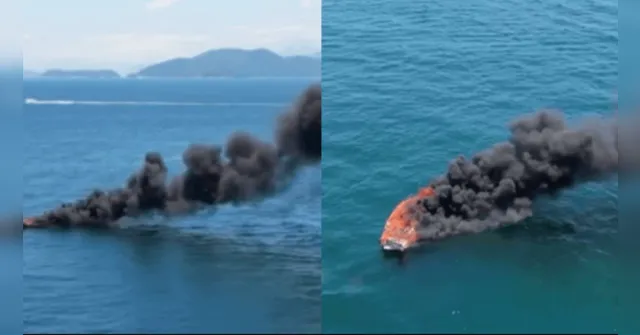 Imagem ilustrativa da notícia Explosão em lancha deixa cinco feridos em Angra dos Reis