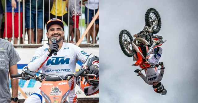 Imagem ilustrativa da notícia “Joaninha” Flores faz show de motocross freestyle no Pará
