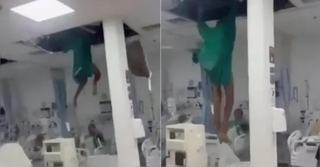 Imagem ilustrativa da notícia Paciente cai do teto do CTI de hospital em Duque de Caxias