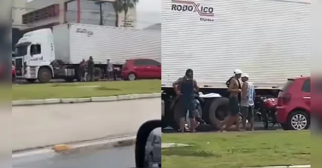 Imagem ilustrativa da notícia Acidente causa lentidão na BR-316; veja trânsito em tempo real