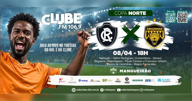 Imagem ilustrativa da notícia Tem jogo no DOL e na Clube: ouça Remo e Amazonas no Mangueirão