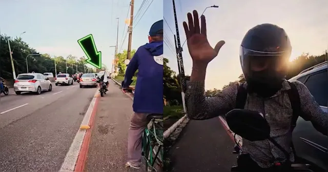 Imagem ilustrativa da notícia Ciclista flagra infrações de trânsito e sofre agressão em Belém