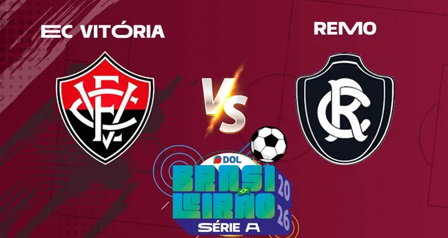 Imagem ilustrativa da imagem Série A do Brasileirão! Acompanhe Vitória-BA x Clube do Remo