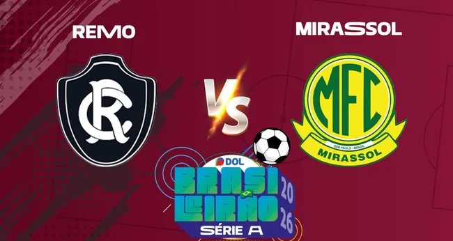 Imagem ilustrativa da imagem Acompanhe Remo 2 x 2 Mirassol em tempo real no DOL