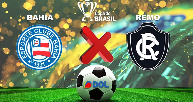 Imagem ilustrativa da imagem Copa do Brasil: 2º tempo em andamento, Bahia 1 x 1 Remo