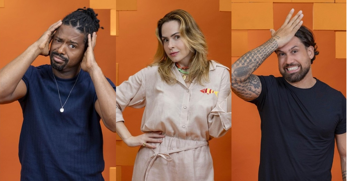 Leandro, Ana Paula e Brigido encaram o público no terceiro paredão do BBB 26.