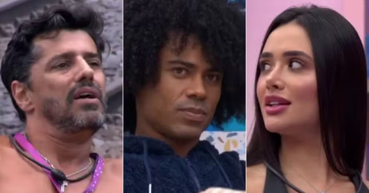 Alberto Cowboy, Breno e Jordana disputam a preferência do público.
