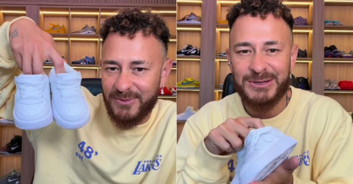 Fred Bruno anunciou a chegada do segundo filho em publicação nas redes sociais ao lado da namorada, Indi Lunar.