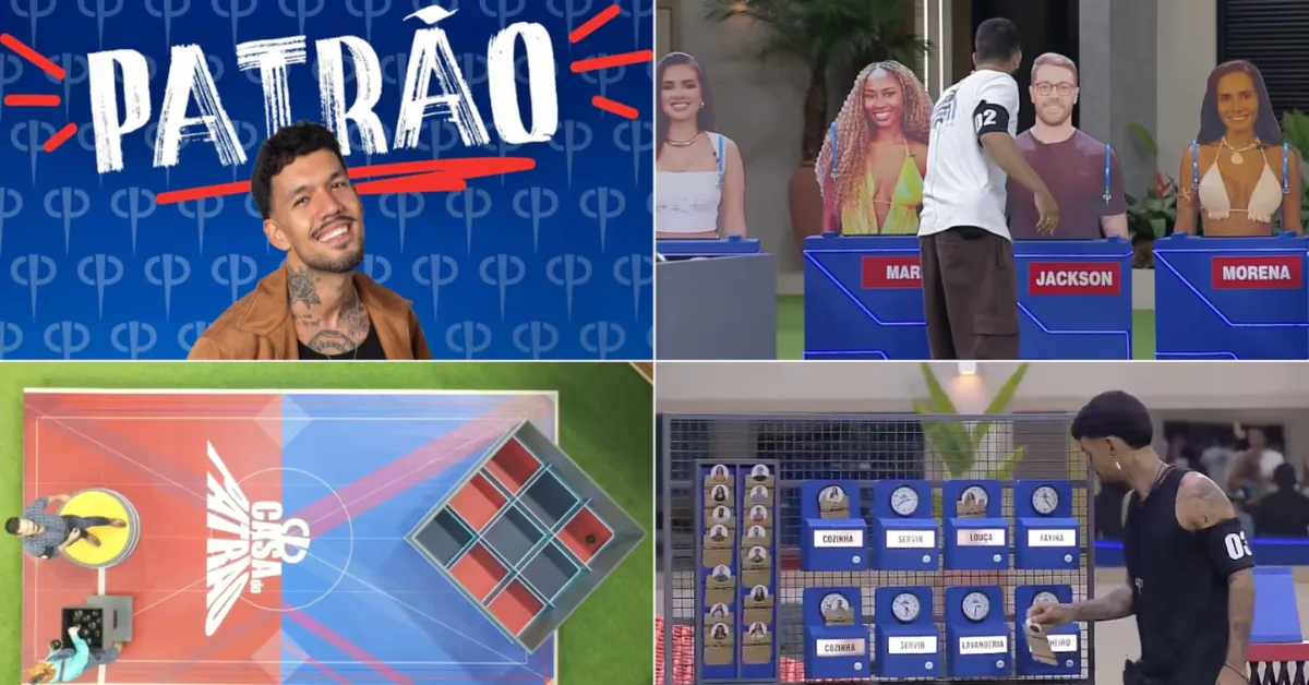 Luís Fellipe comemora vitória na primeira Prova do Patrão e assume liderança logo na estreia do reality.