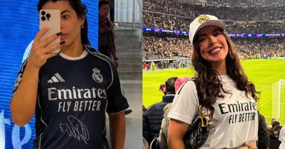 Rosana Ferreira afirma ter descoberto inconsistências em assinatura de camisa atribuída a Vinícius Júnior após mostrar item a amigos.