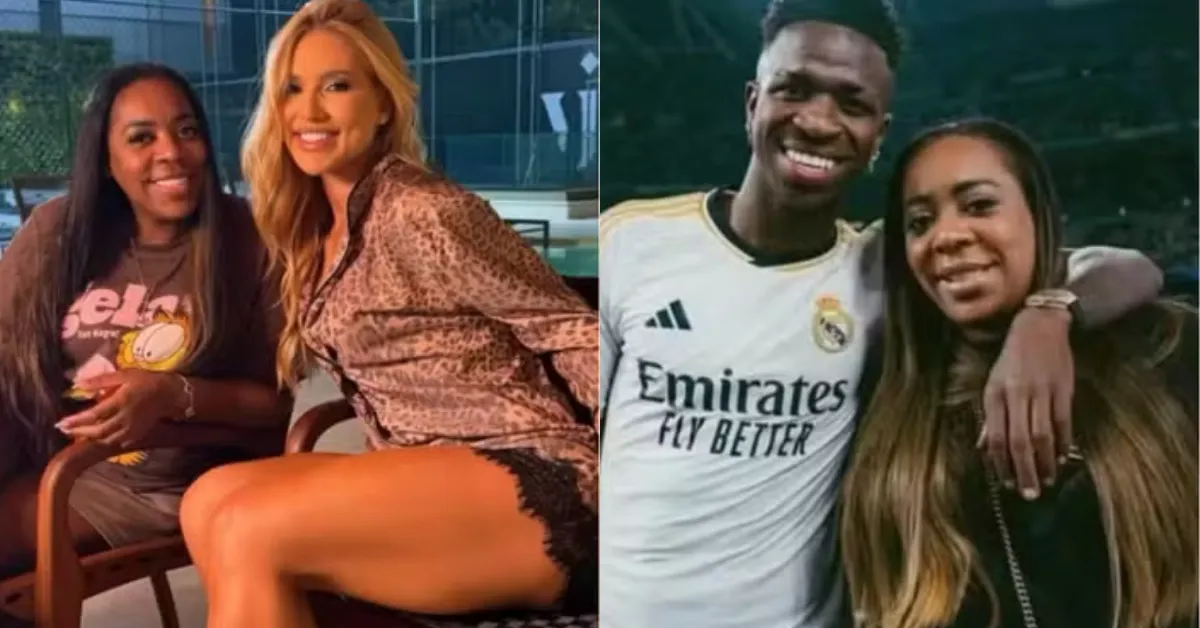 Fernanda Cristina, mãe de Vini Jr., removeu curtida em comentário que criticava Virginia Fonseca após repercussão nas redes sociais.