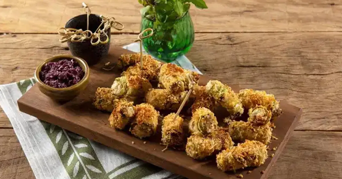 Rolinho de abobrinha crocante na Air Fryer