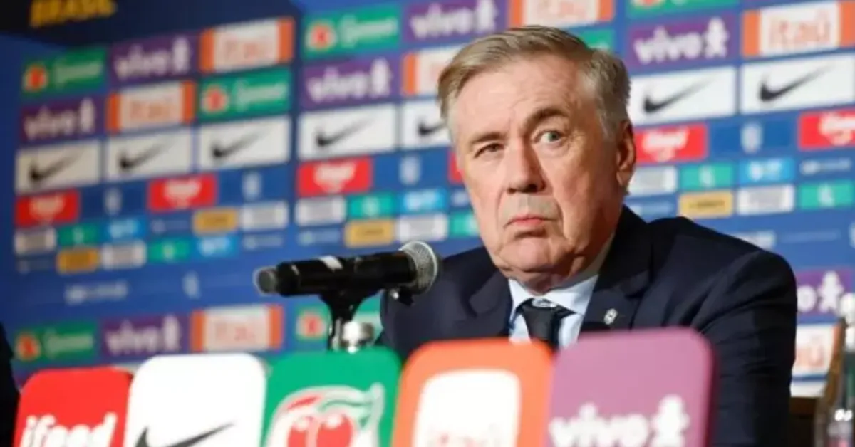 Horas depois da convocação, Carlo Ancelotti participa ao vivo do Jornal Nacional para explicar critérios, escolhas e possíveis polêmicas da lista.