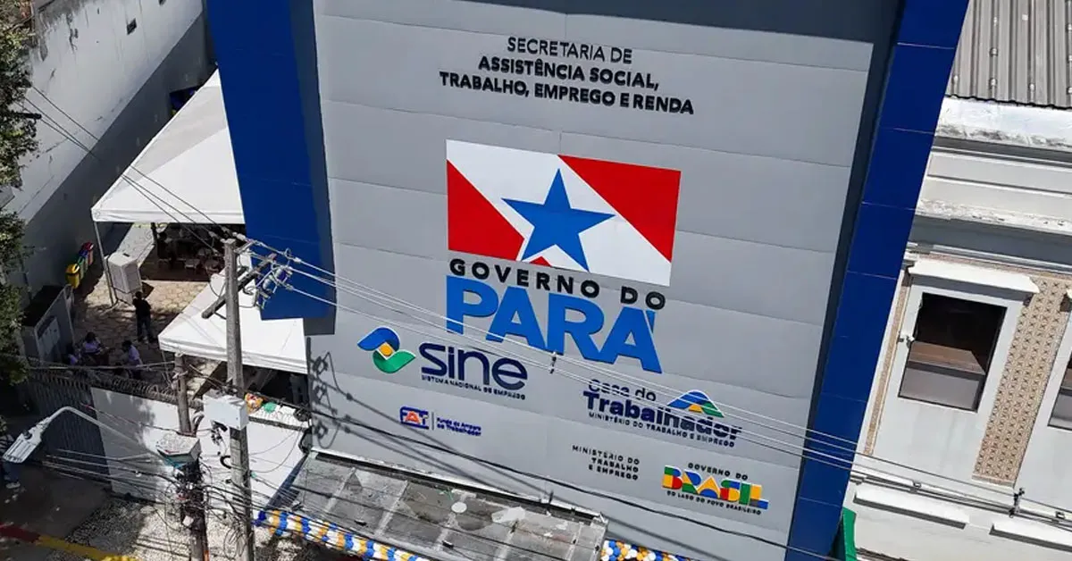 Nova sede do Sine em Belém, localizada na avenida Padre Eutíquio, modernizar o atendimento ao trabalhador