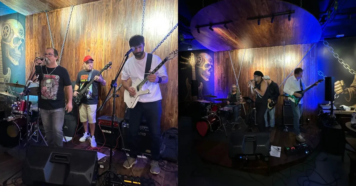 O repertório inclui clássicos de diferentes vertentes do rock
