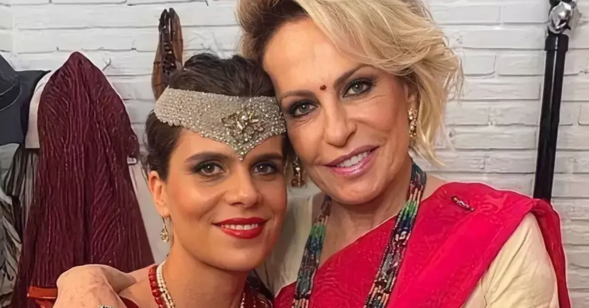 Mariana Maffeis com a mãe, Ana Maria, no dia de seu segundo casamento, em janeiro de 2020